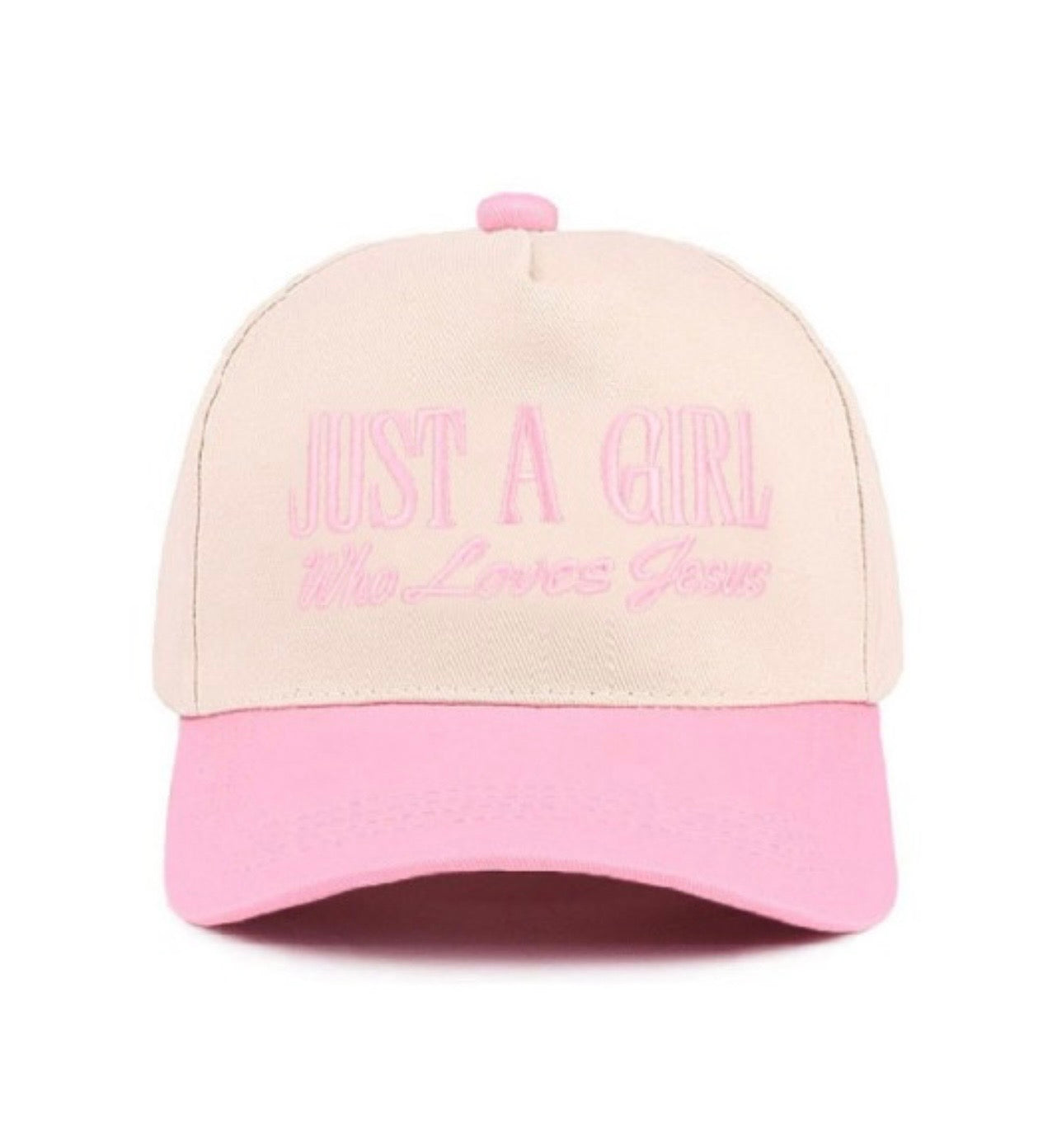 “A Girl Who Loves Jesus” Two Tone Hat