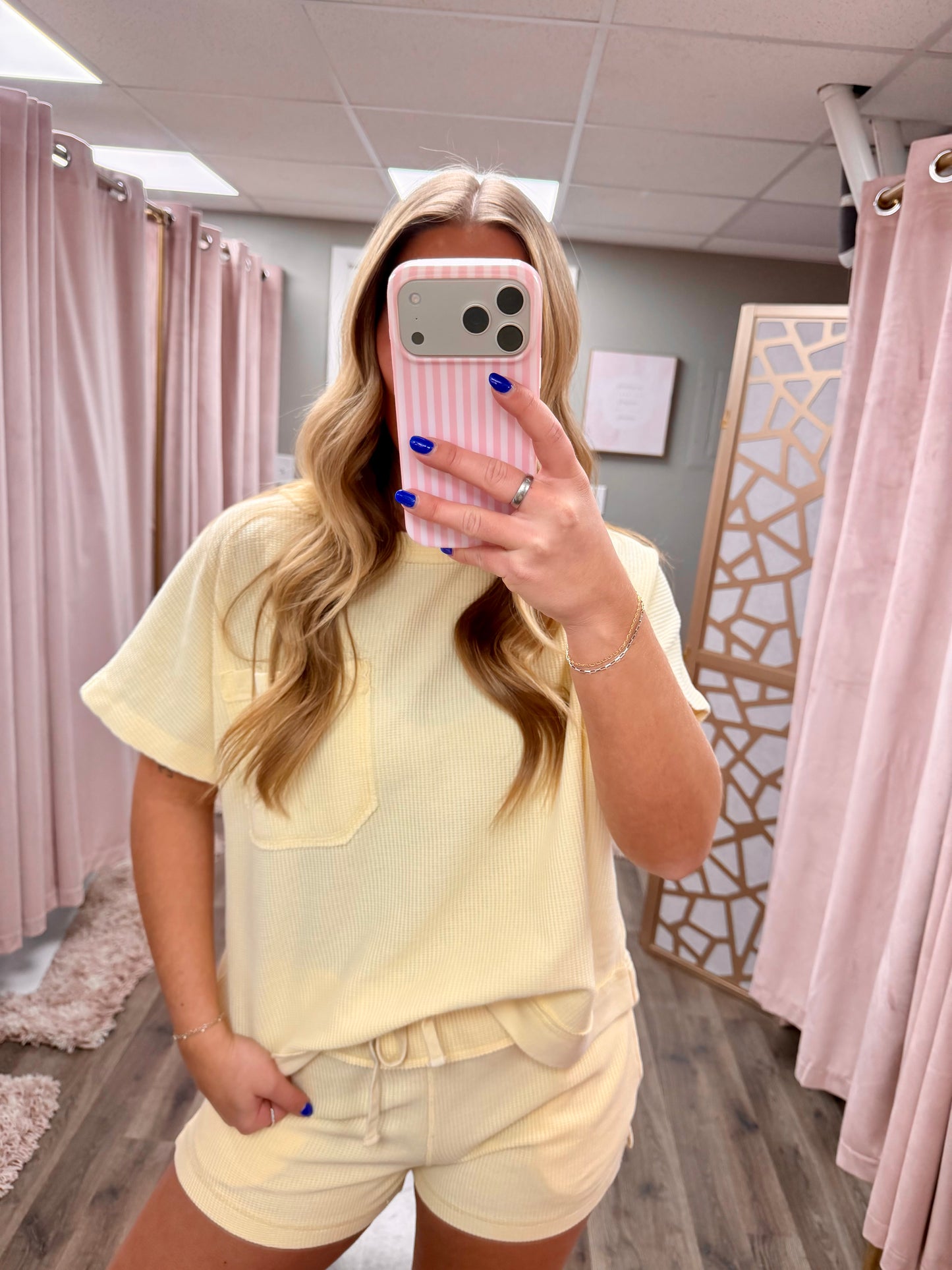 Waffle Honey Comb Short Pants