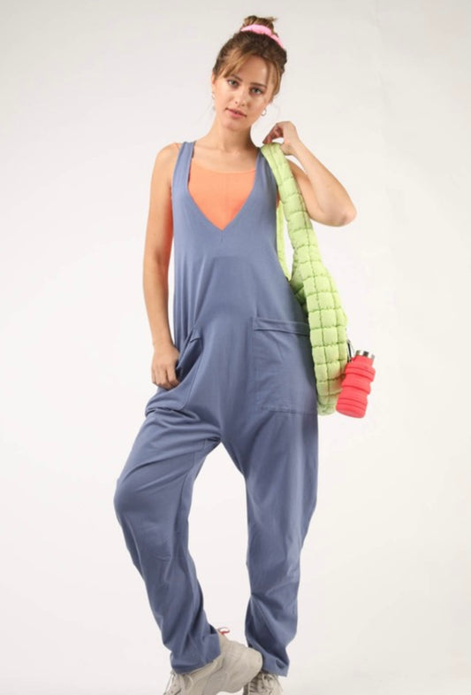 Casual Knit Loose Jumpsuit