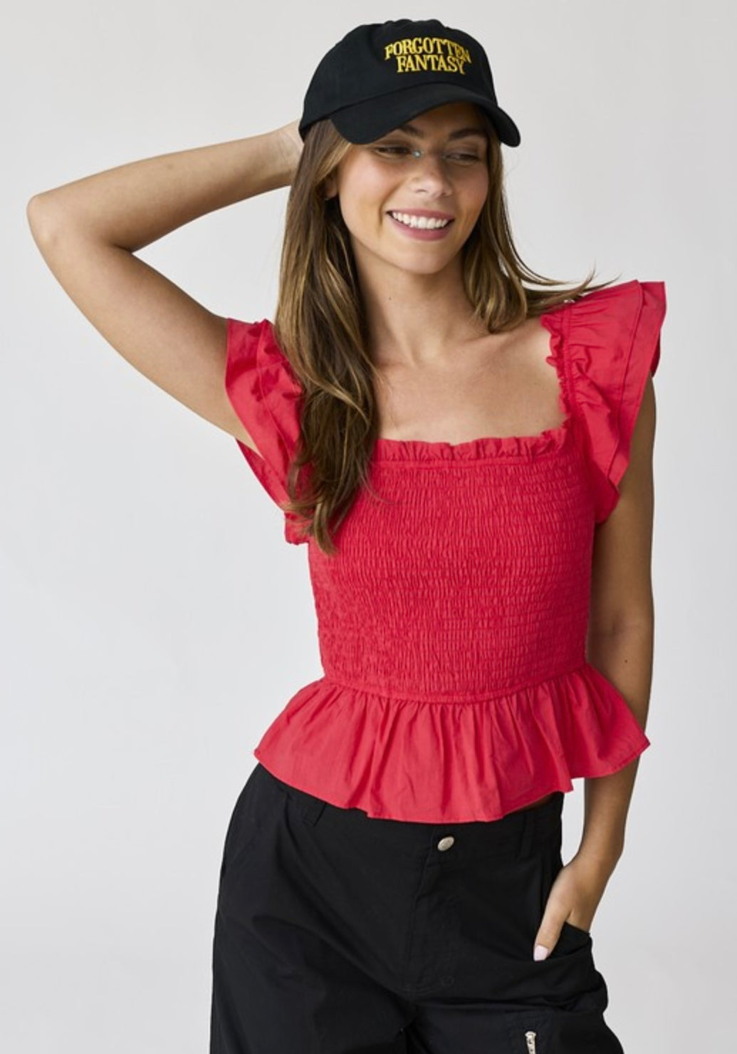 Smocked Ruffle Top