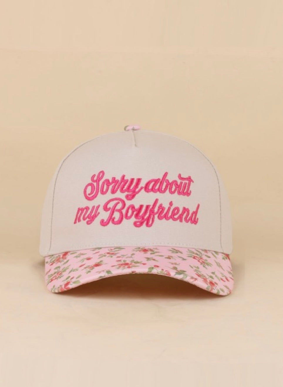 Sorry About My Boyfriend Two Tone Hat