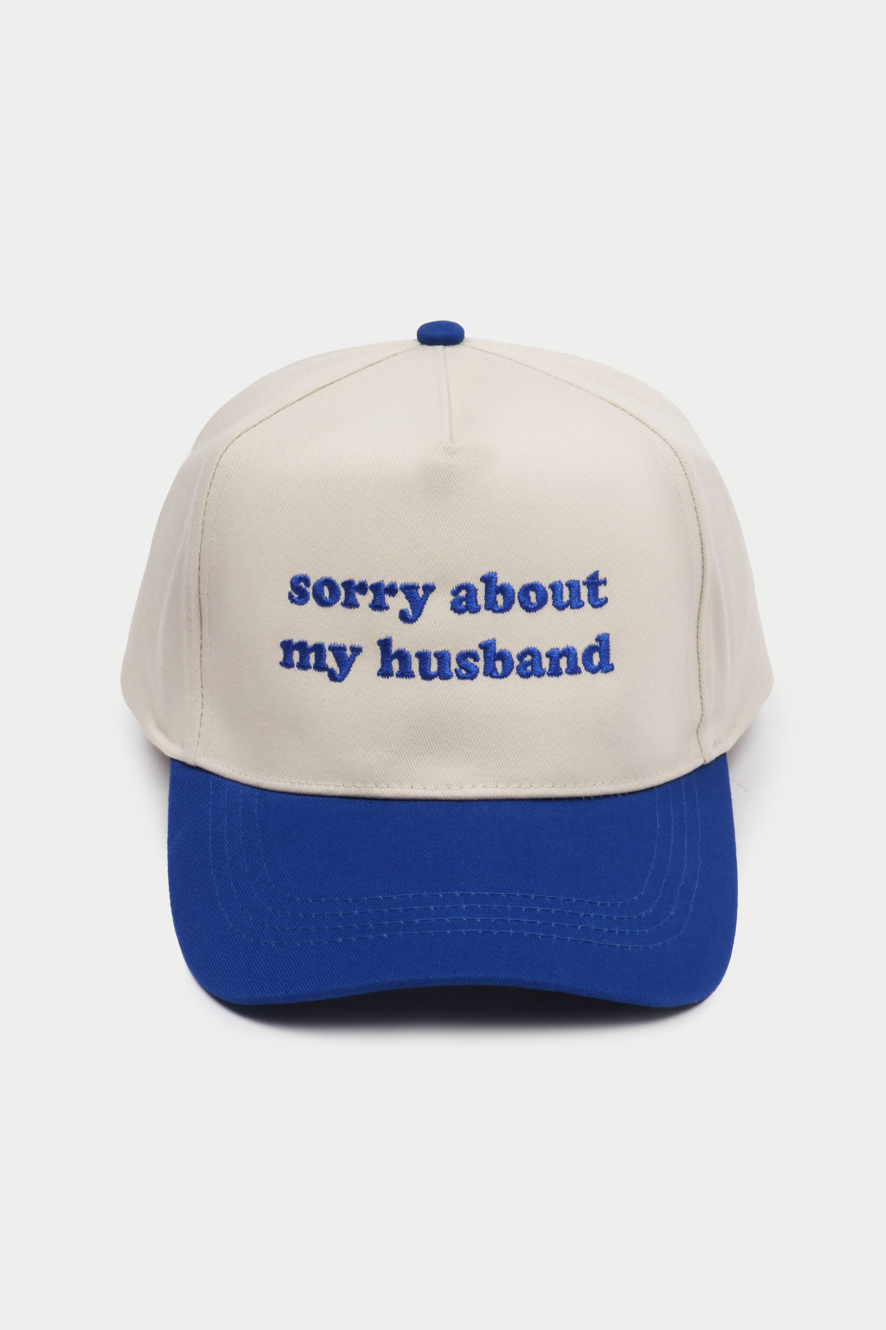 Sorry About My Husband Two Tone Hat
