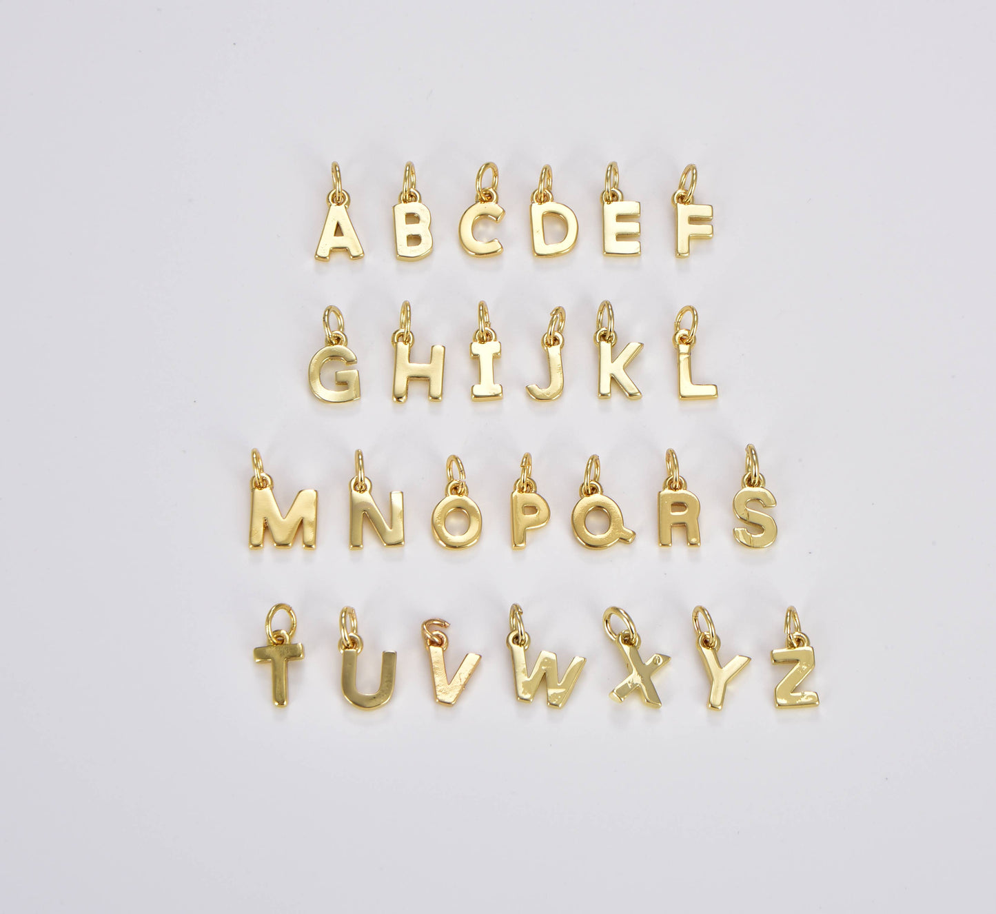 Gold Filled Personalized Initial Letter Charm, Gift CP1242: N