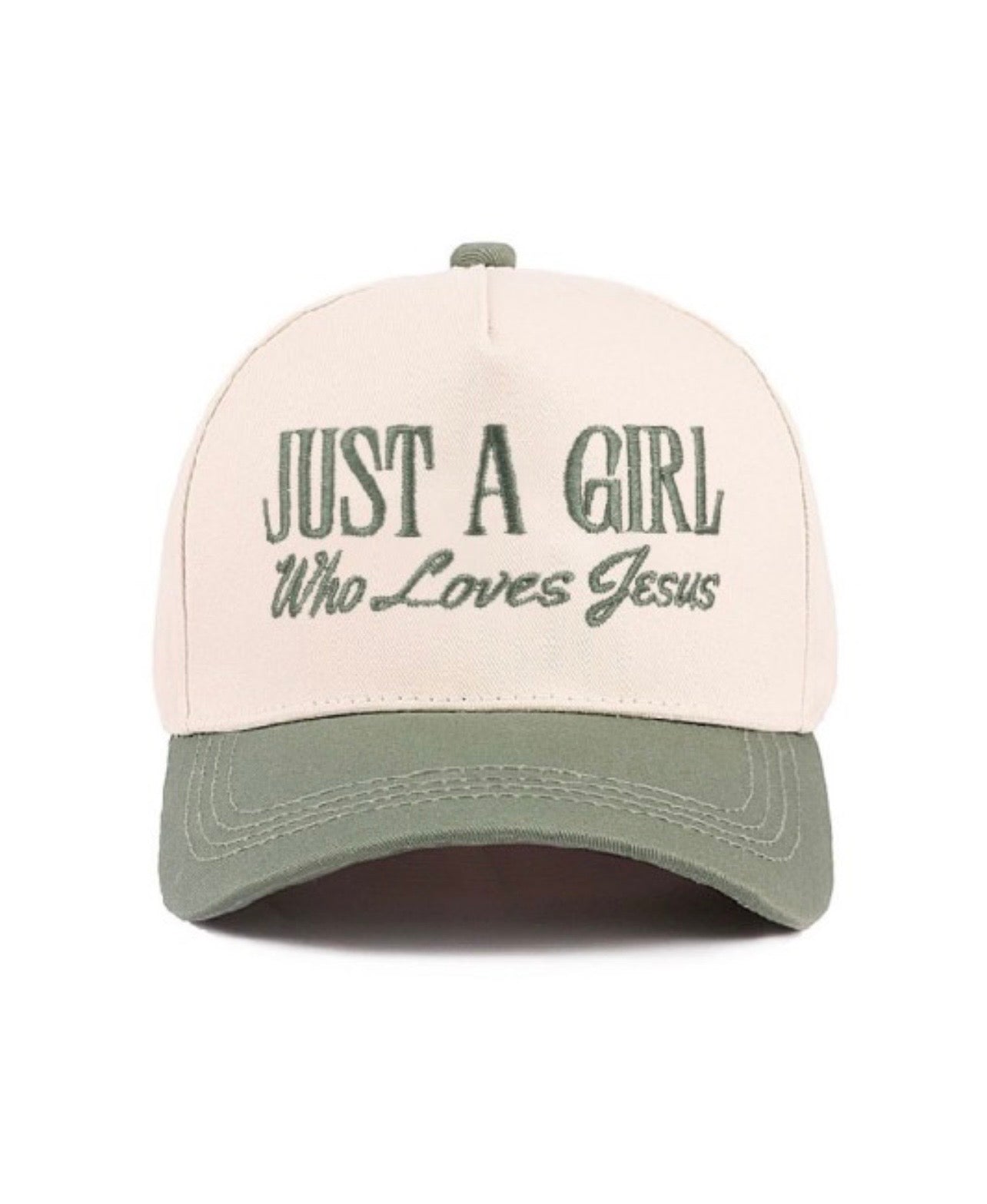 “A Girl Who Loves Jesus” Two Tone Hat