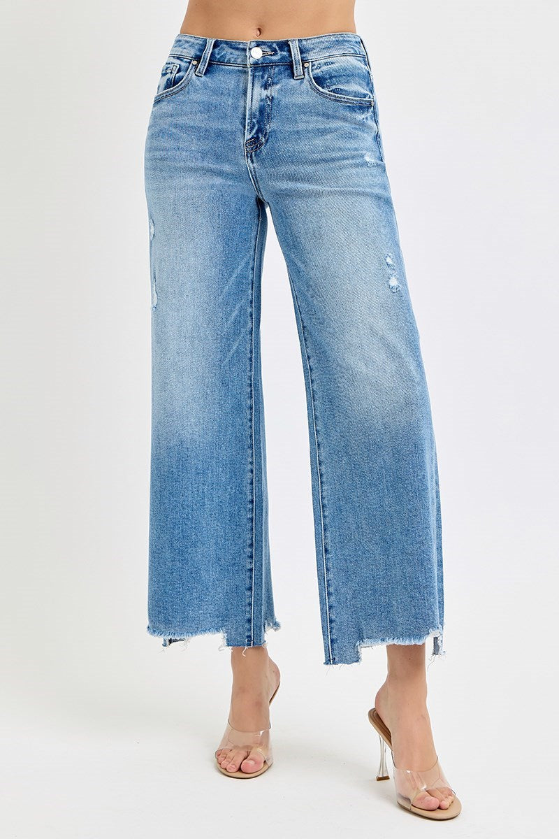 Risen Wide-Crop Jeans