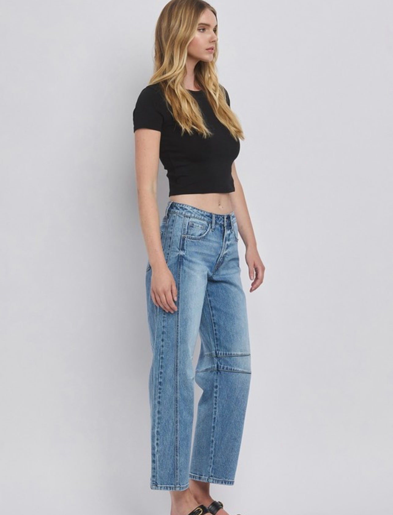 Vervet High Rise Barrel Leg Jean