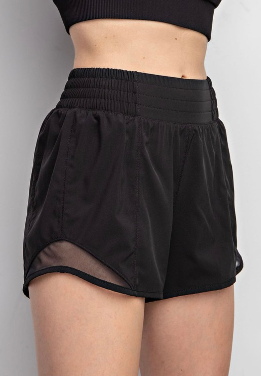 Active Short with Mesh Paneling