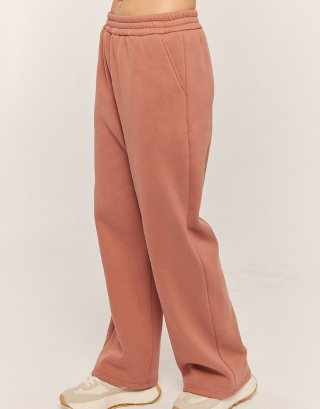 Straight Leg Fleece Sweatpants