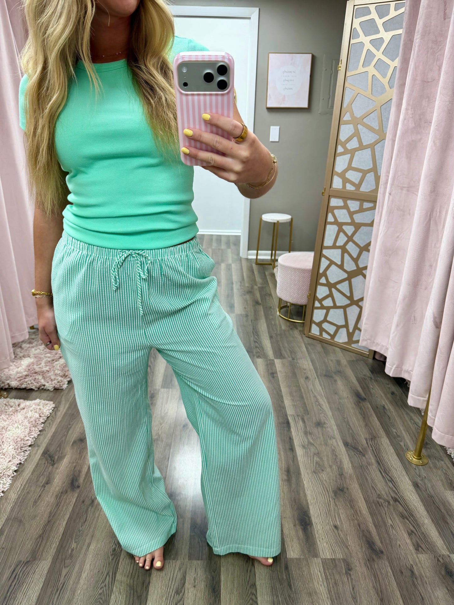 Striped Wide Leg Pant