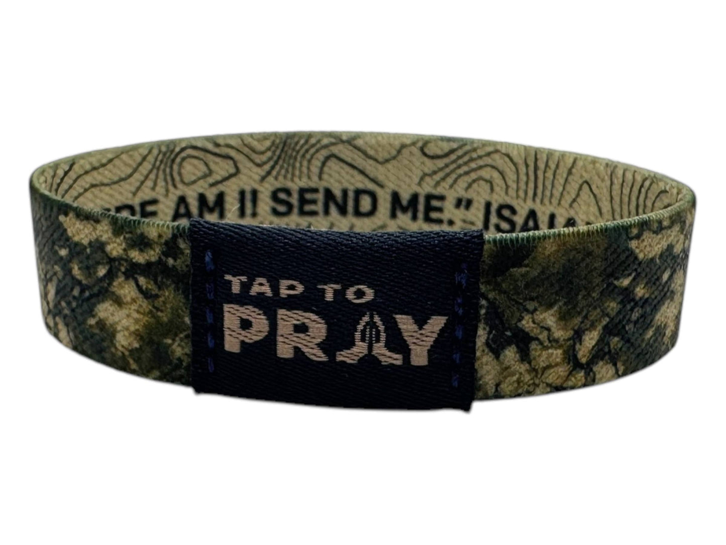 Tap To Pray™ Wristbands - Valor Camo & Isaiah 6:8