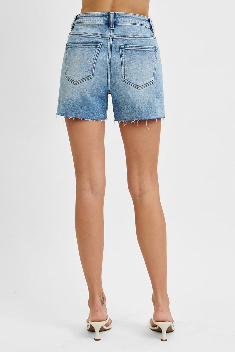 Risen High Rise Raw Cut Shorts