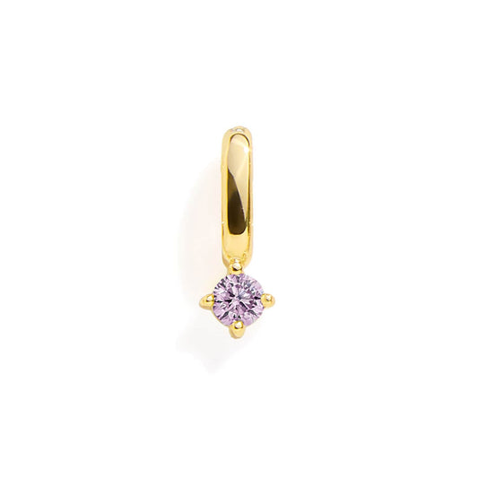 Birthstone Charm: Alexandrite / Gold