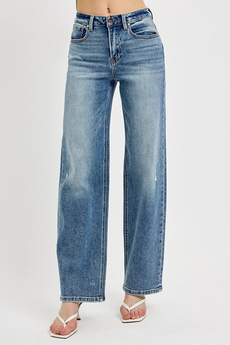 Risen High Rise Wide Baggy Jean