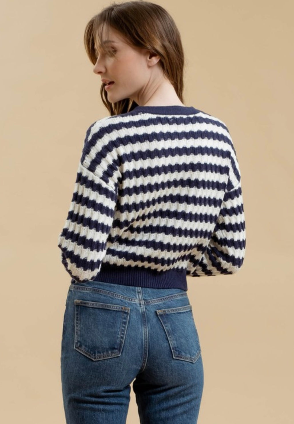 Crew Knit Stripe Cardigan