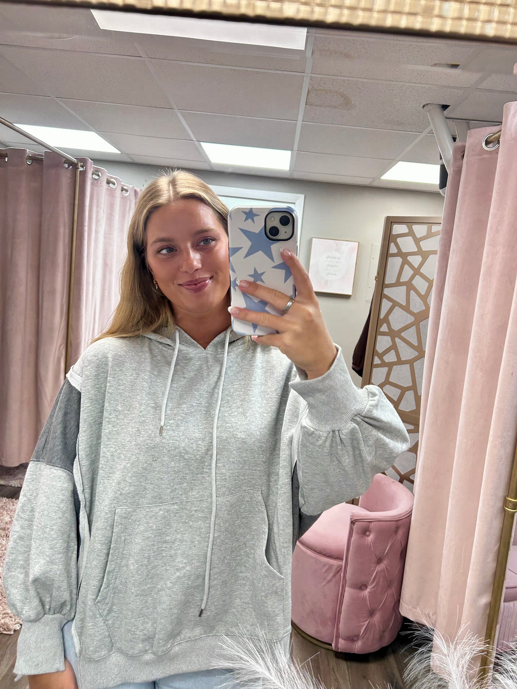 French Terry Colorblock Hoodie