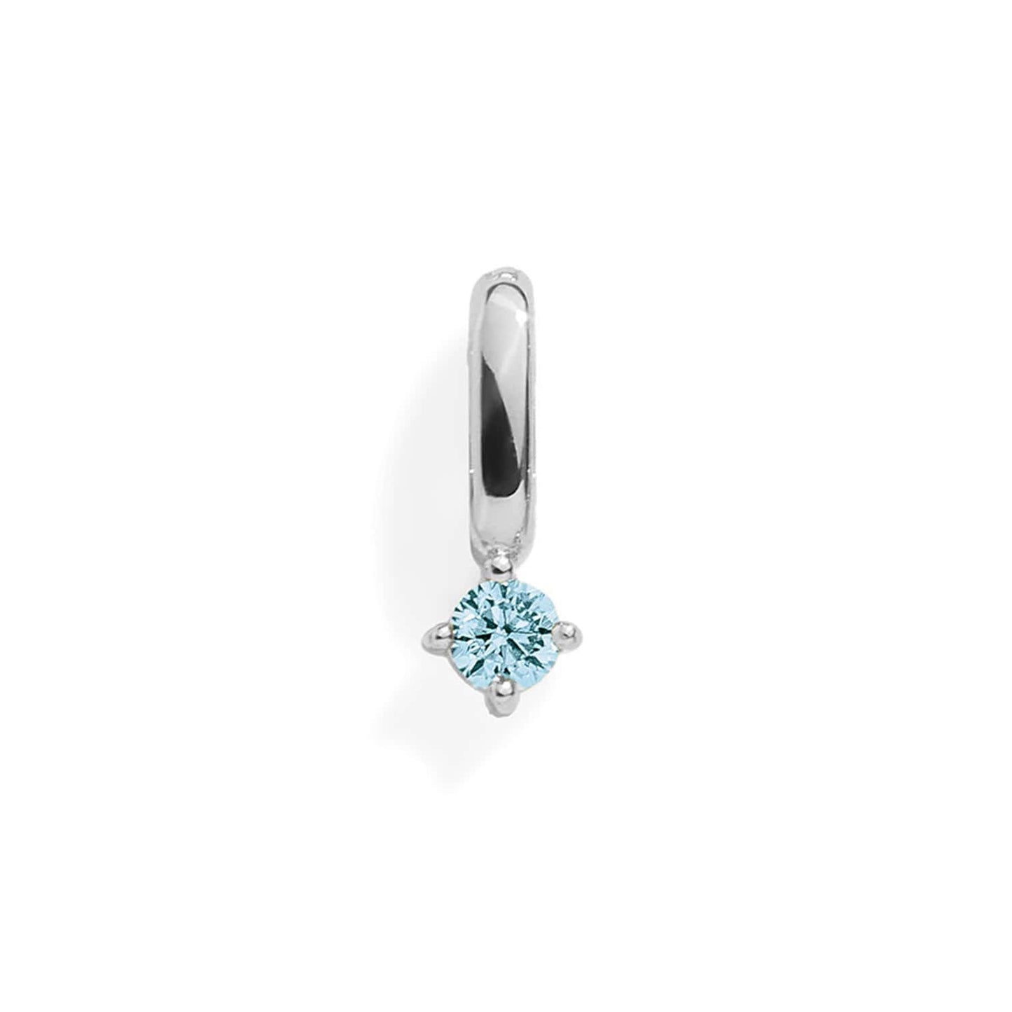 Birthstone Charm: Aquamarine / Gold