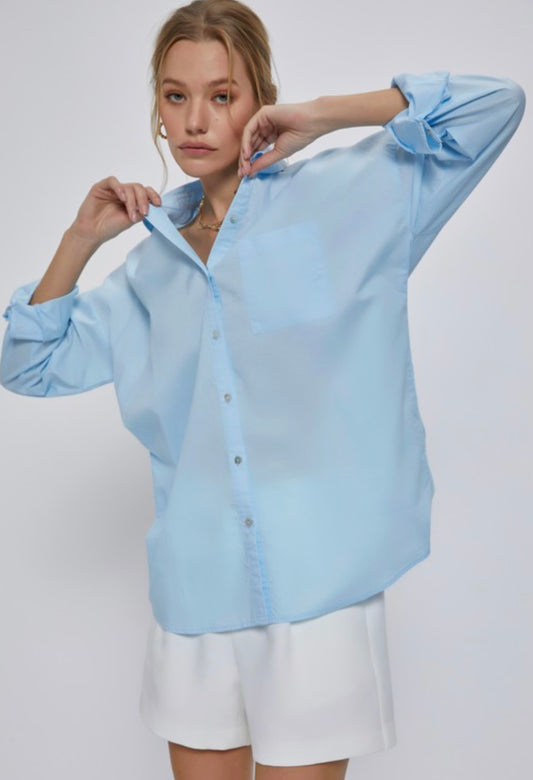 Long Sleeve Light Button Down