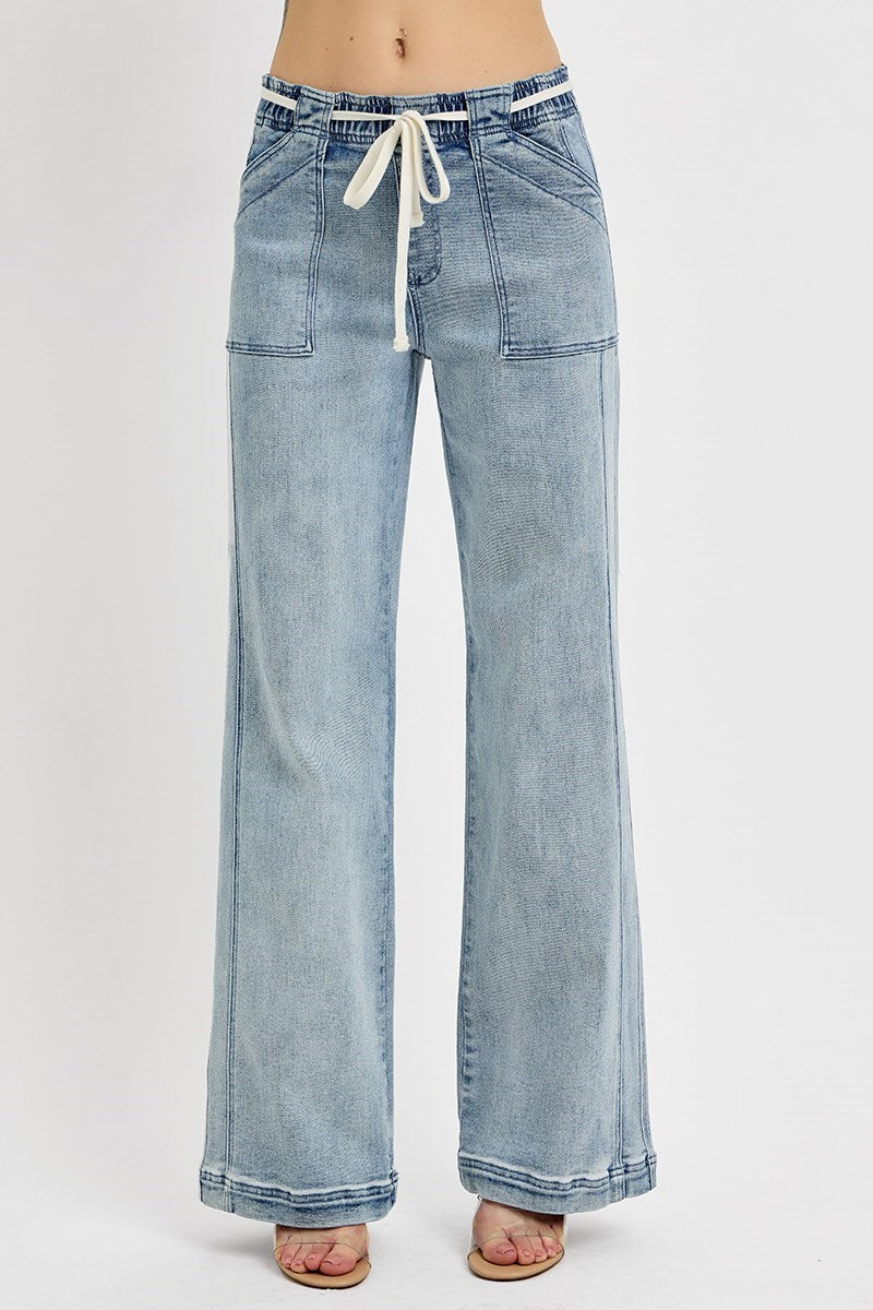 Risen Pull On Tie Straight Jean