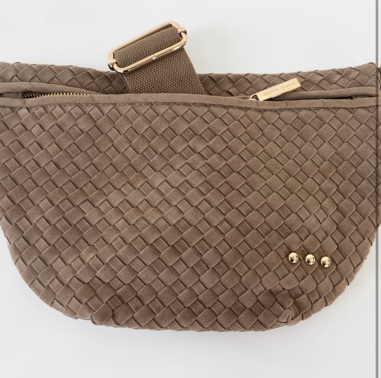 PS Woven Suede Bum Bag