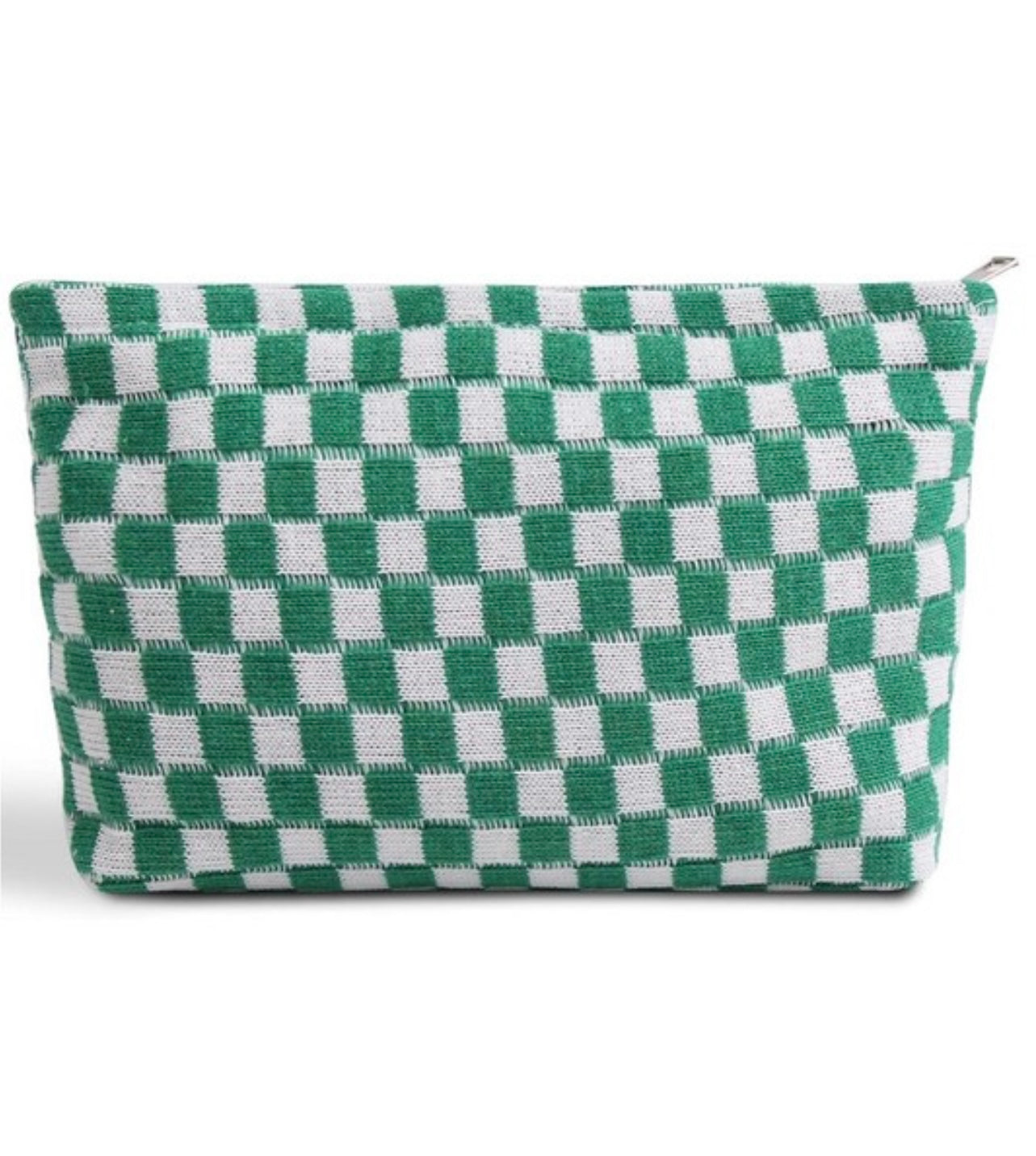 Checkered Cosmetic Pouch