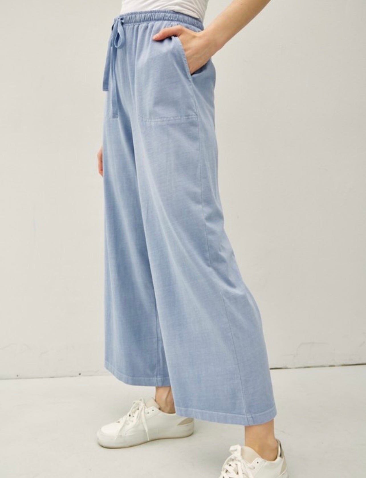 Cotton Wide Leg Pant