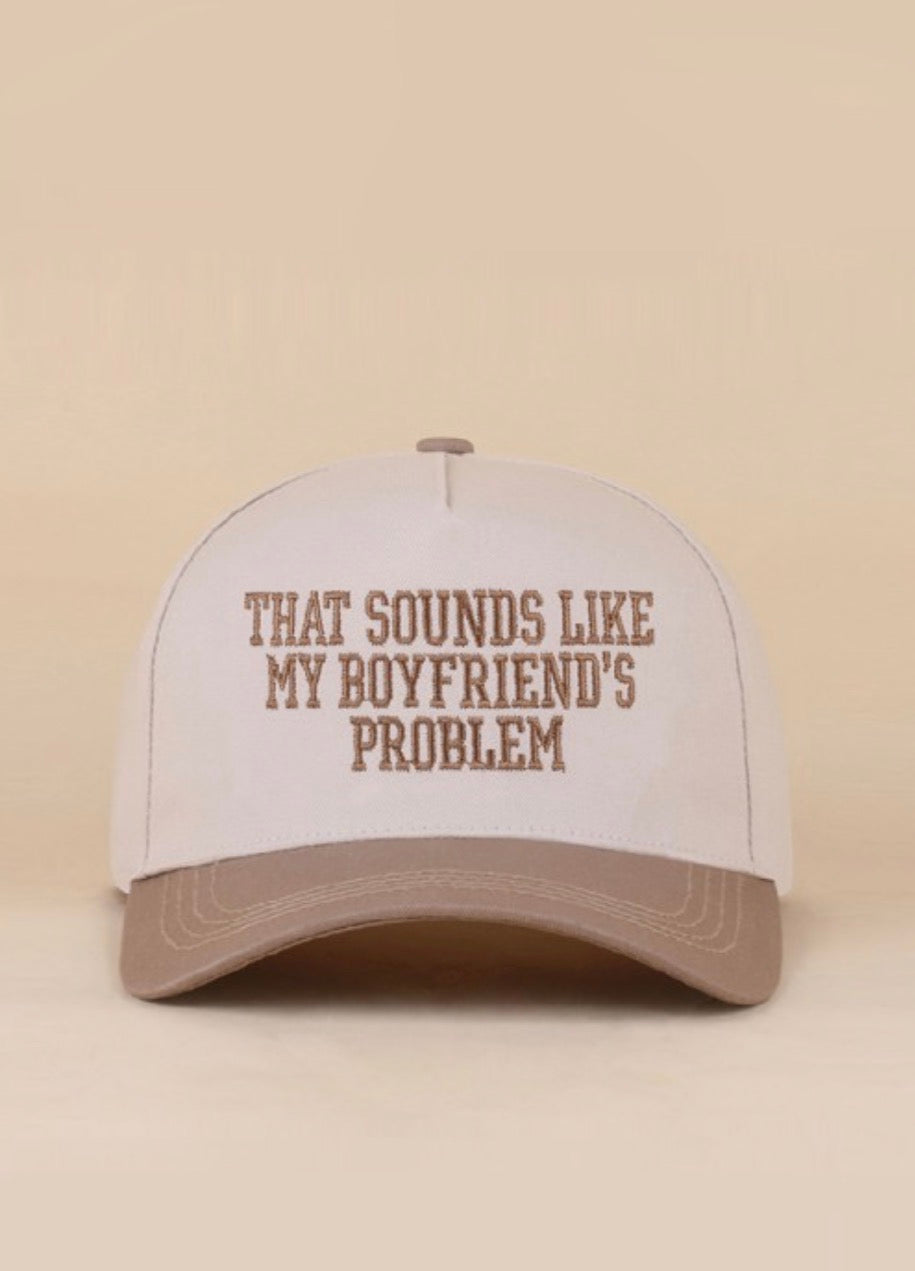 Boyfriends Problem Two Tone Hat