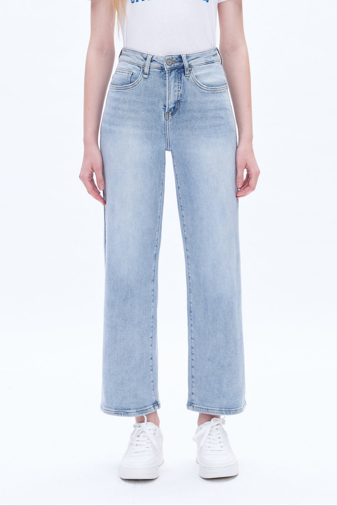 Bayeas High Rise Wide Leg Jean