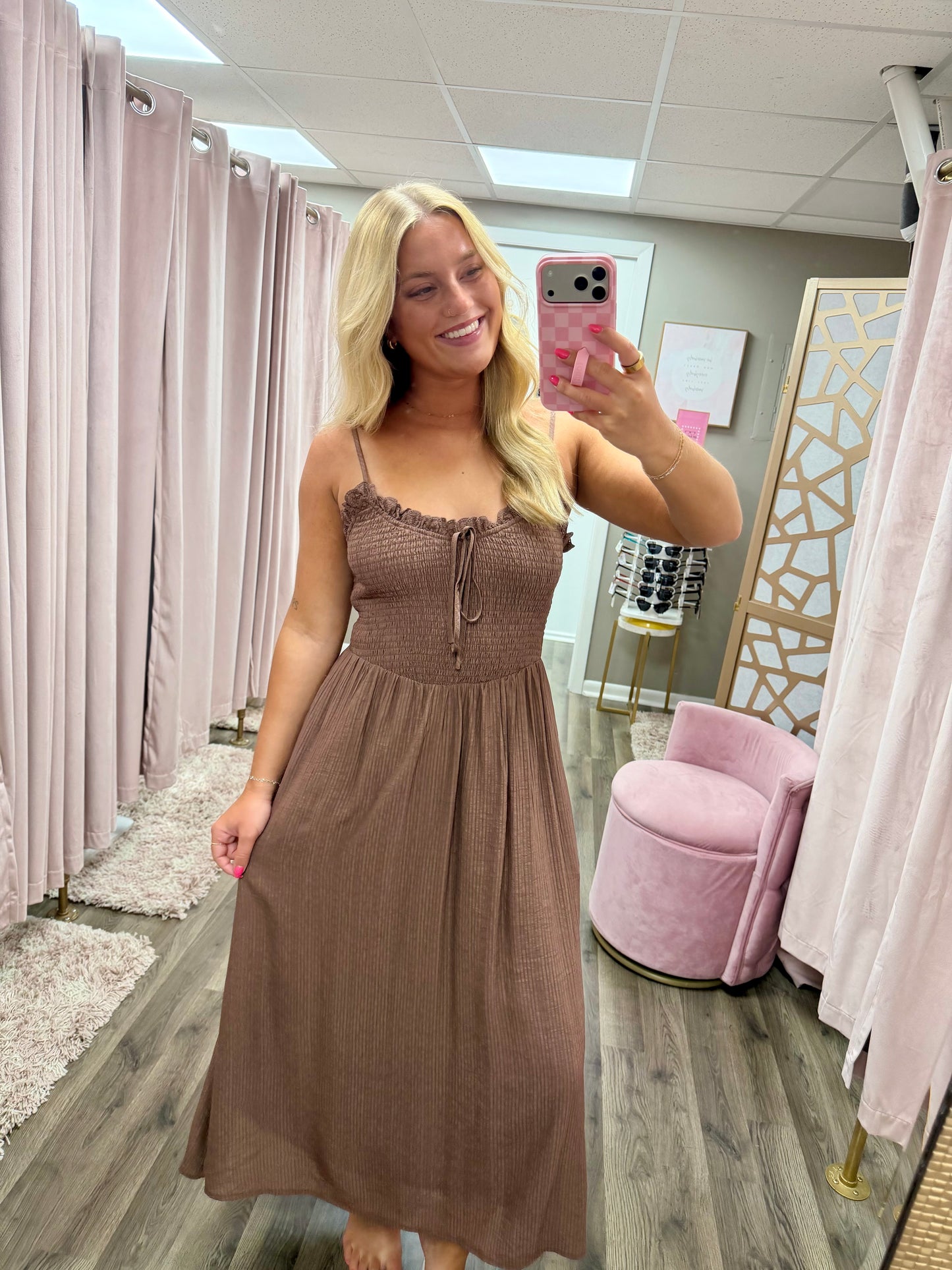 Smocked Top Maxi Dress