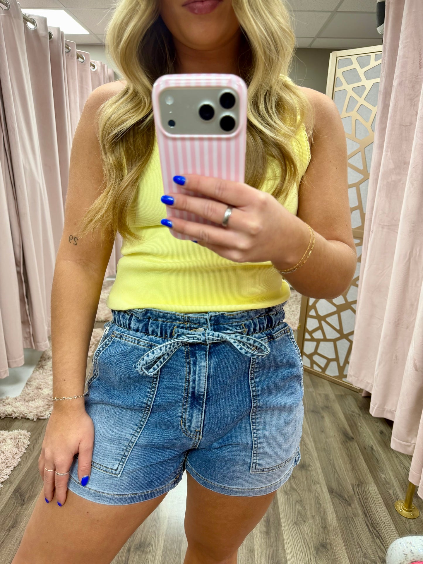 USA Jeans Pull On Patch Pocket Short