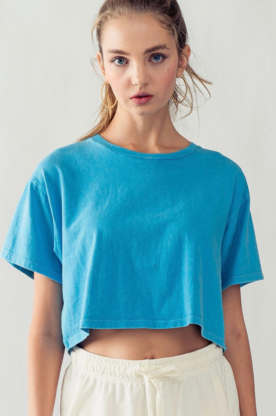 Mineral Wash Crop Tee