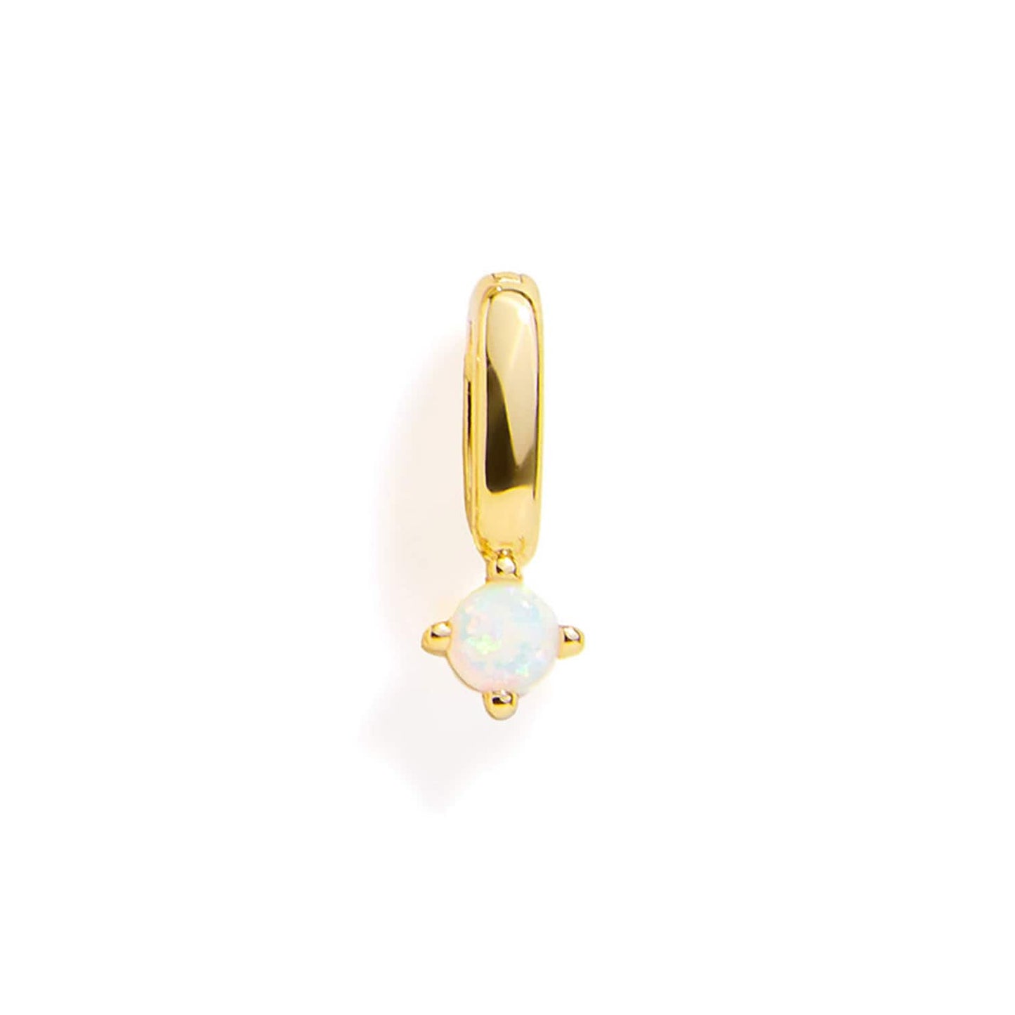 Birthstone Charm: Aquamarine / Gold