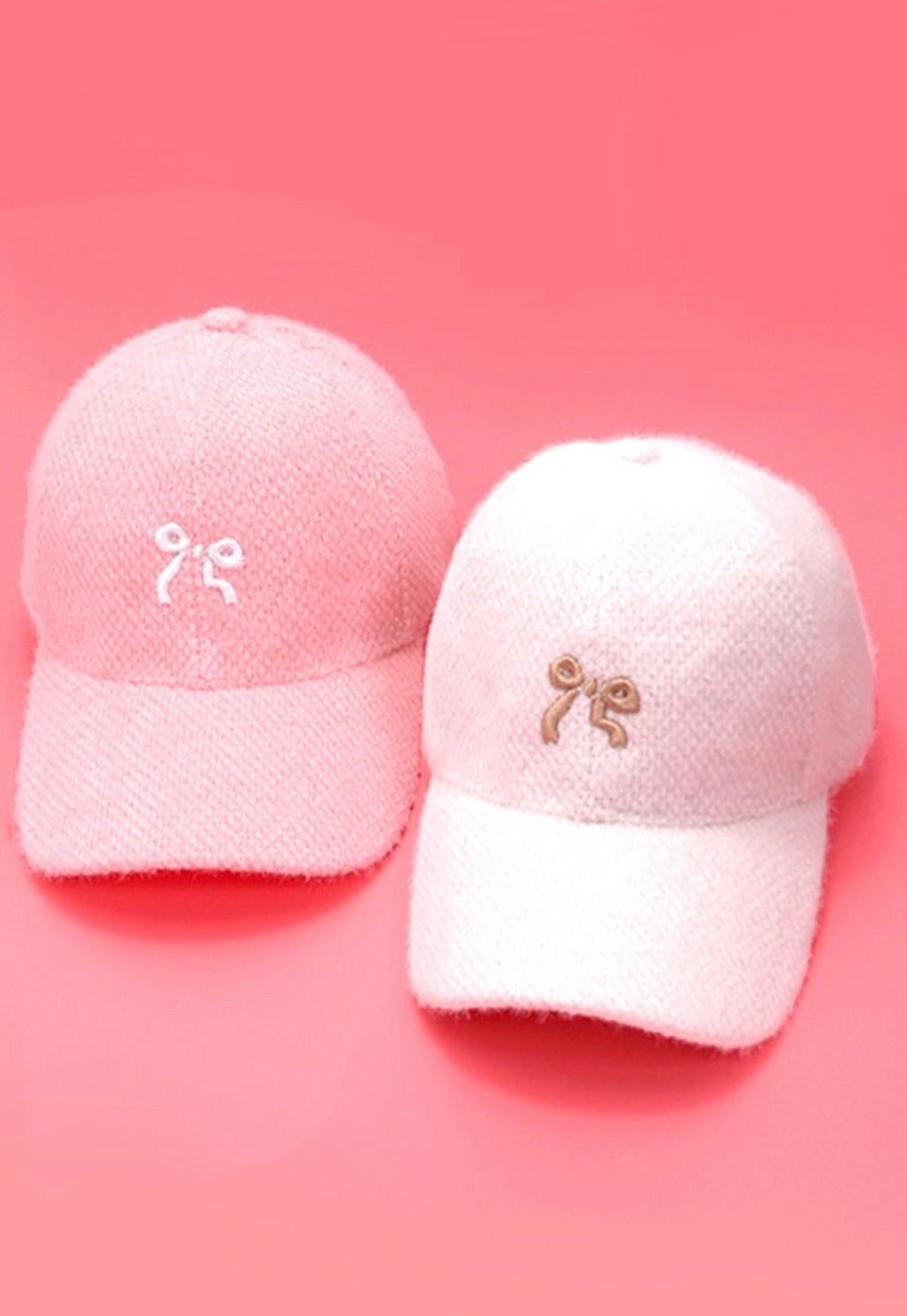 Embroidered Bow Baseball Cap