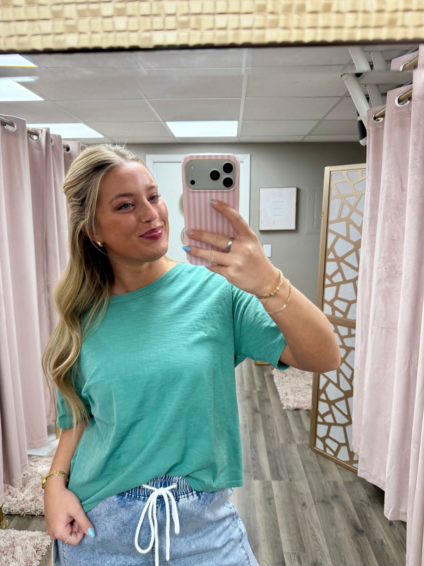 Everyday Drop Shoulder Slub Tee