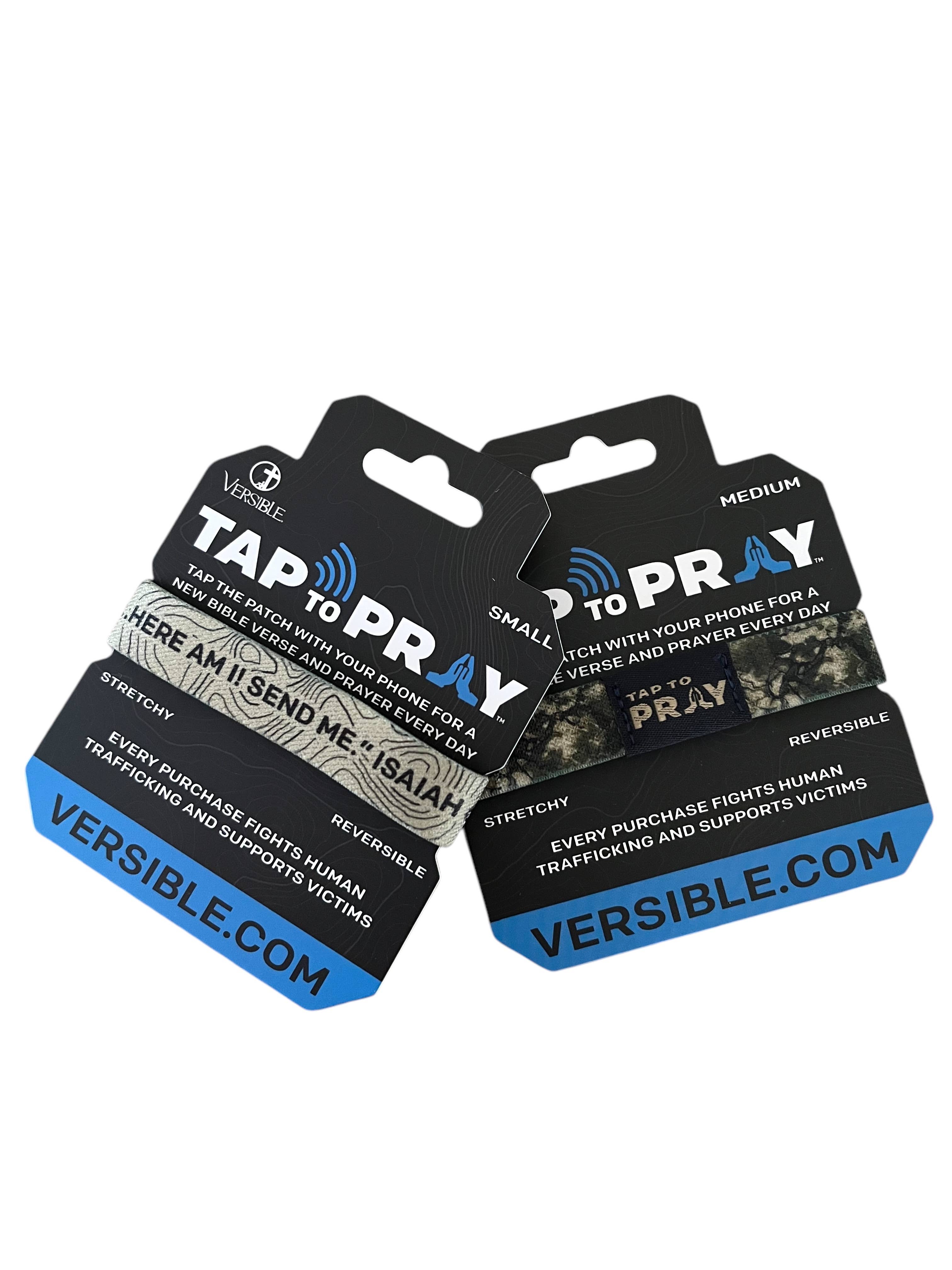 Tap To Pray™ Wristbands - Valor Camo & Isaiah 6:8