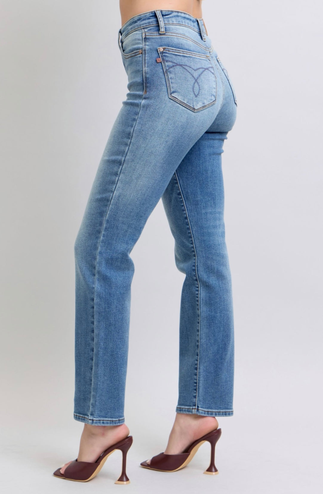 Judy Blue Vintage Thermal Straight Jean