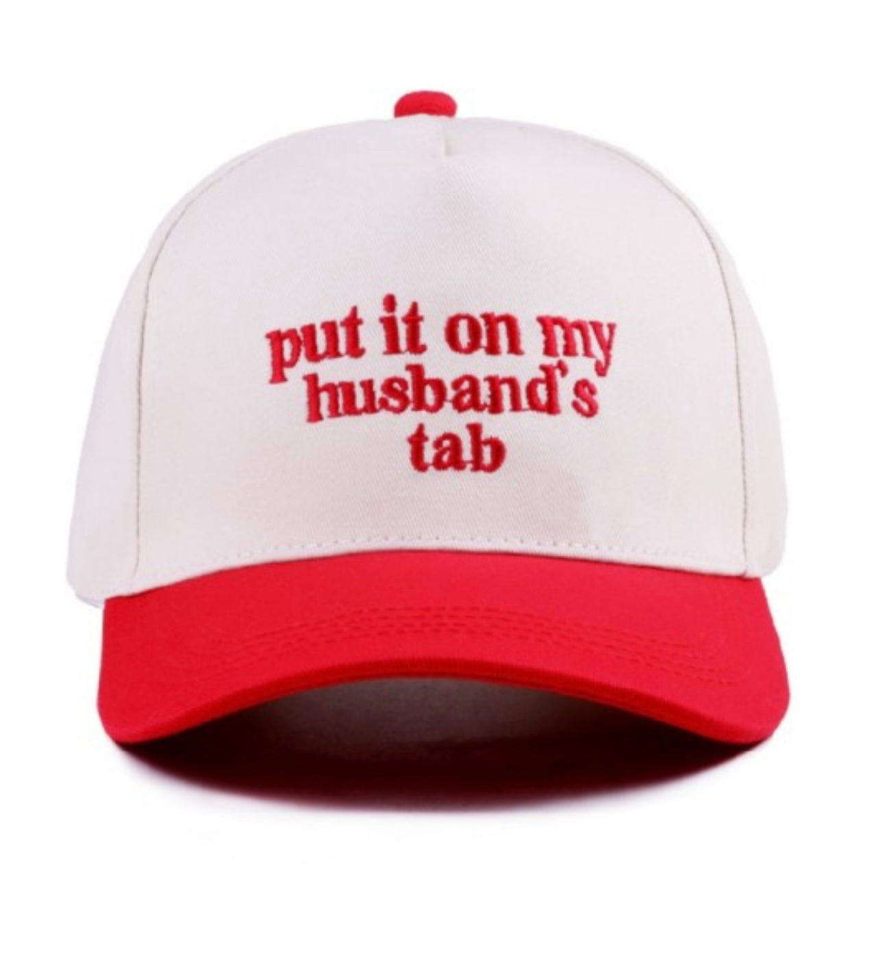 Put It On My Husbands Tab Embroidered Hat