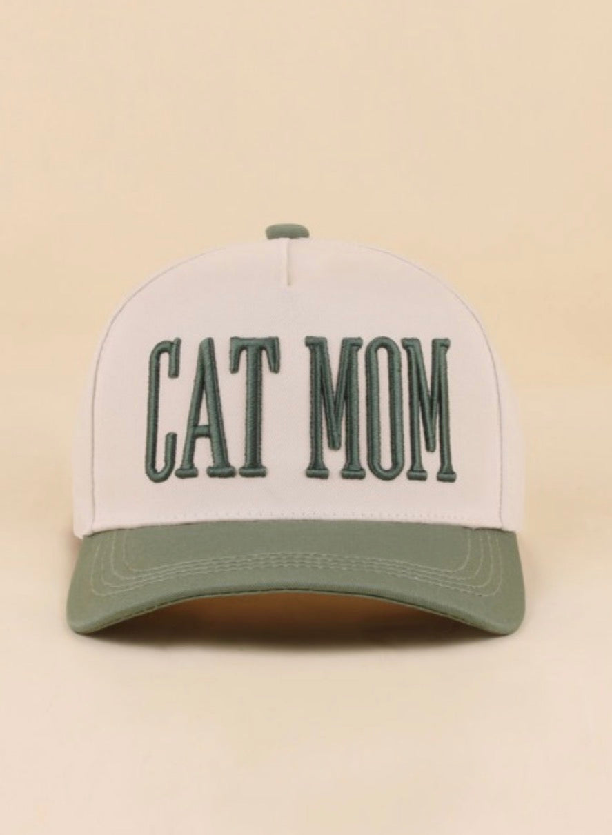 Cat Mom Two Tone Hat