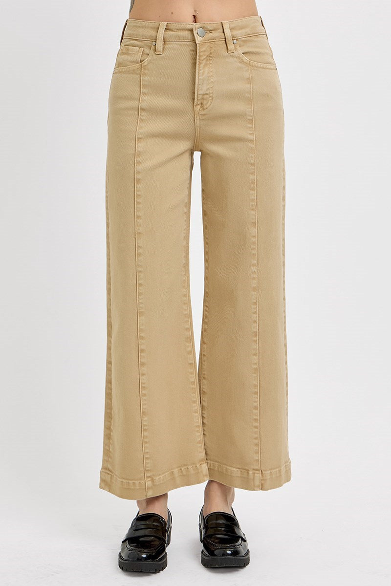 Risen Tummy Control Wide Crop Jean