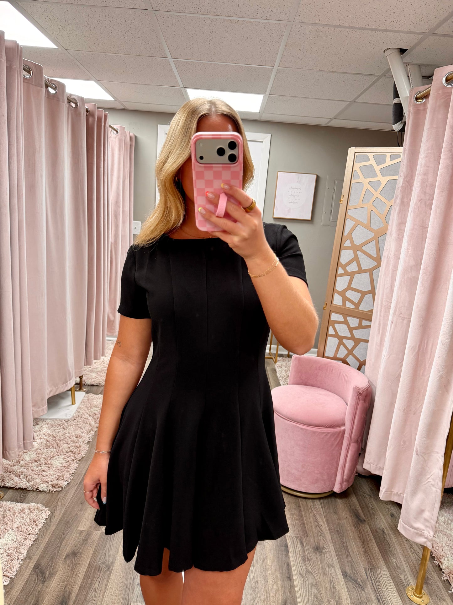 Round Neck Short Sleeve Dress
