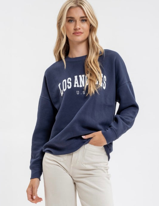 LA Long Sleeve Knit Top