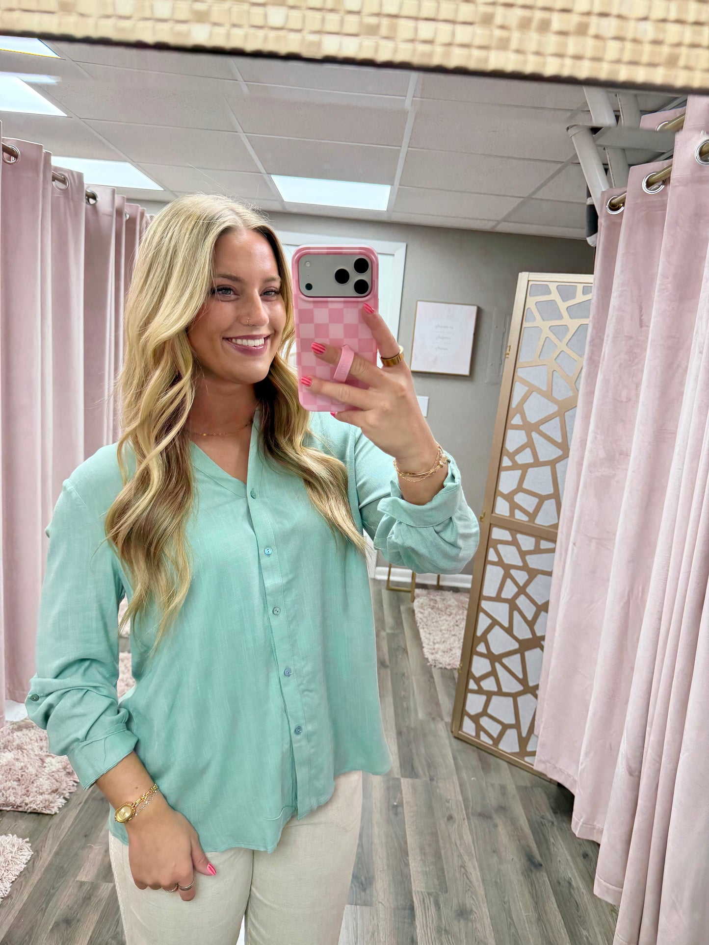 Flowy Lightweight Button Up