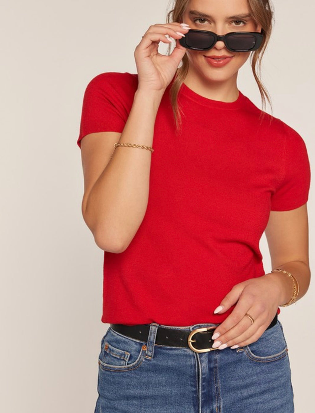 Soft Touch Short Sleeve Sweater