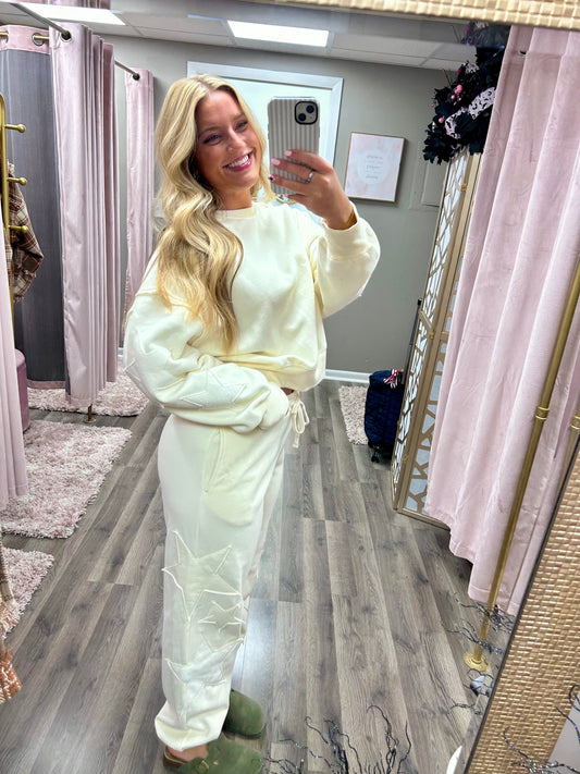 Star Patch Drawstring Jogger