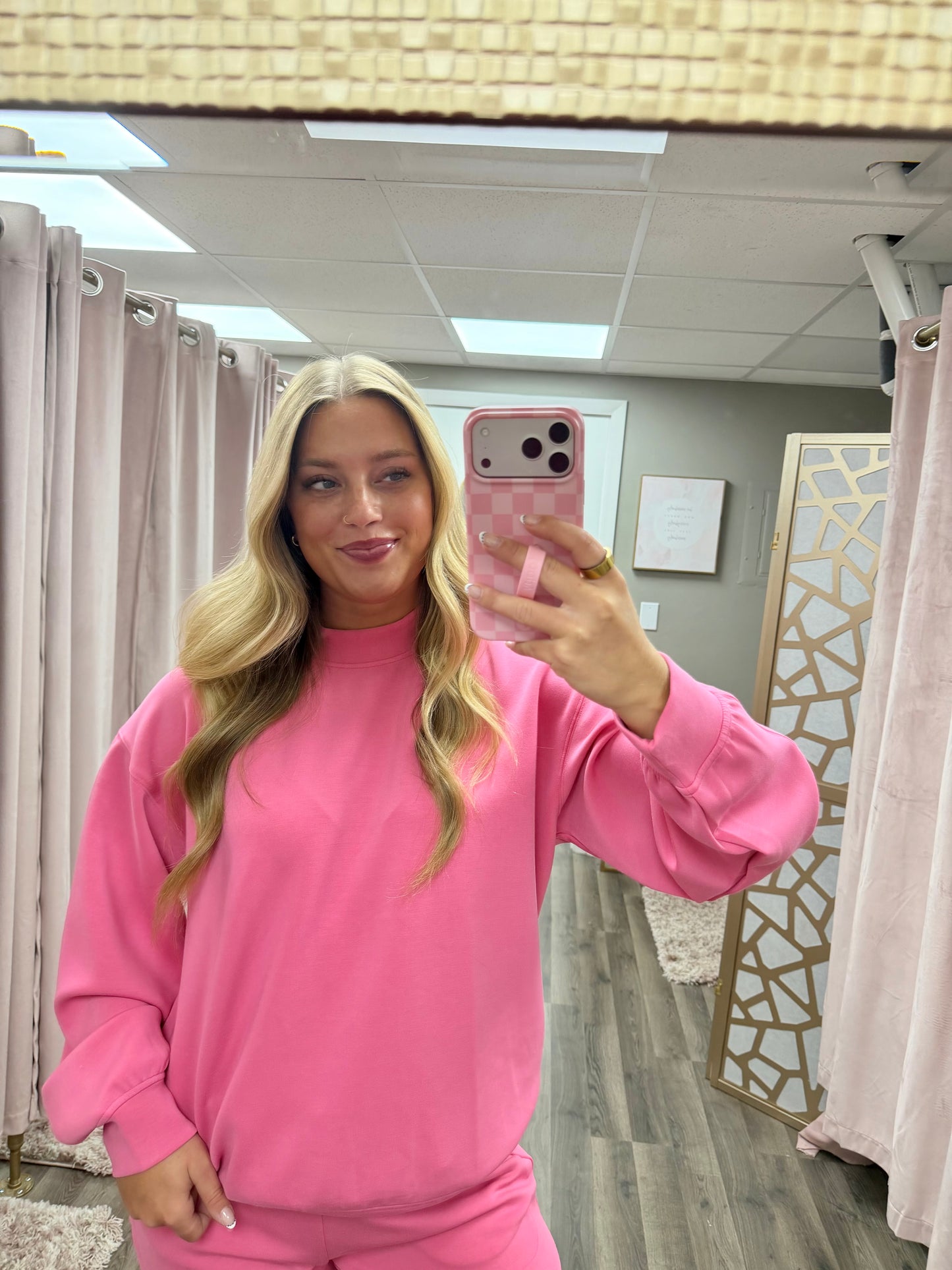 Poly Scuba Mock Neck Pullover