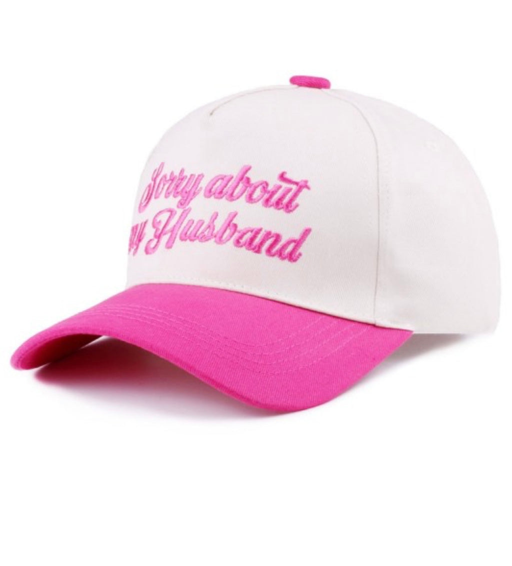 Sorry About My Husband Canvas Hat