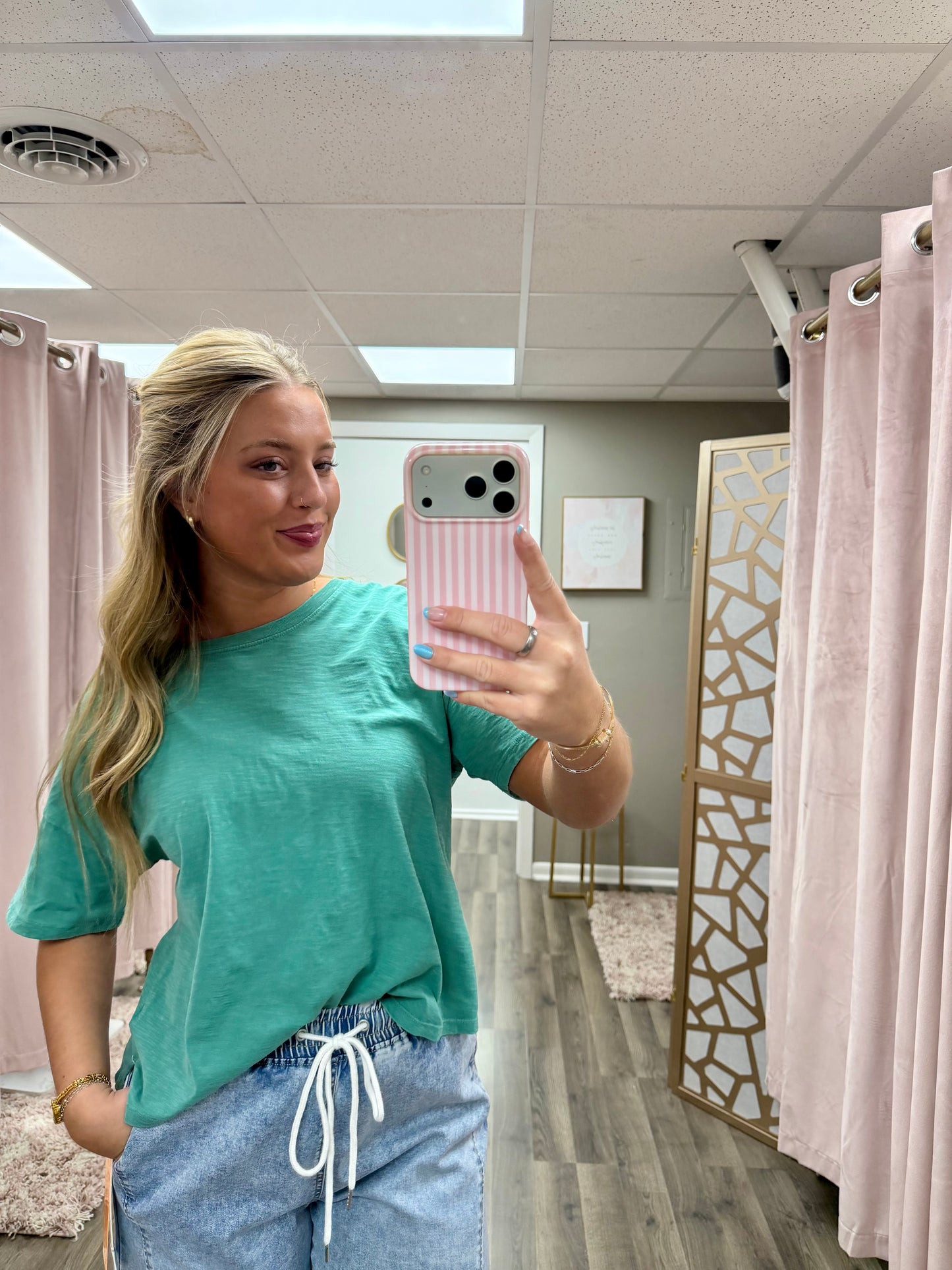 Everyday Drop Shoulder Slub Tee
