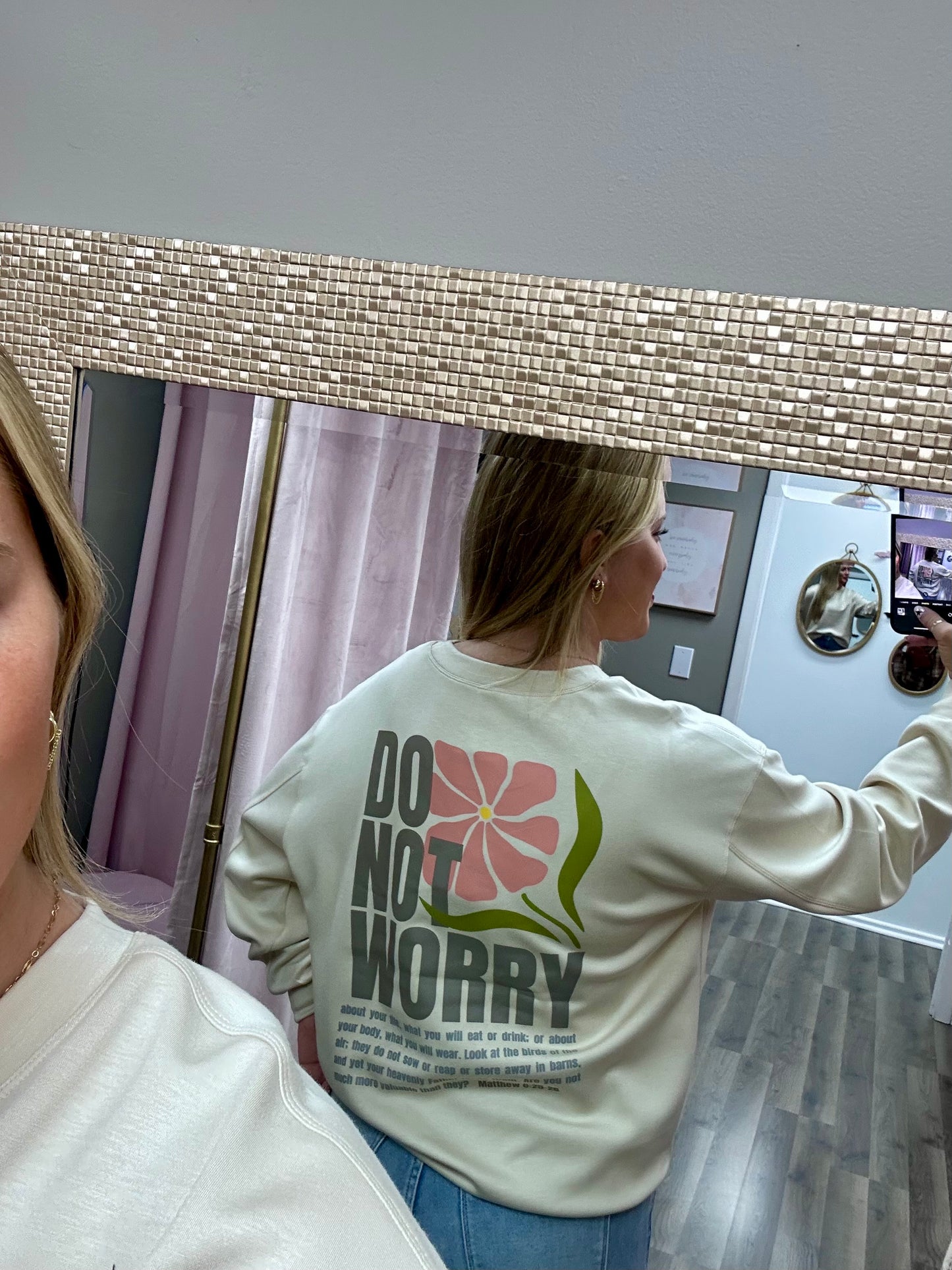 “Do Not Worry” Ultra Comfy Crewneck