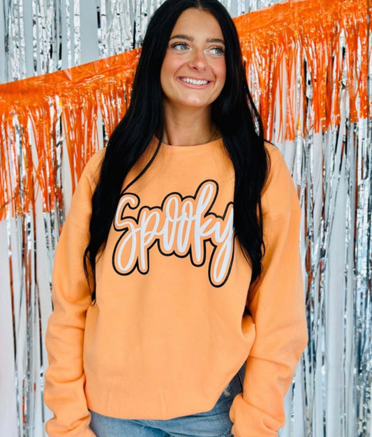 Spooky Puff Glitter Crewneck