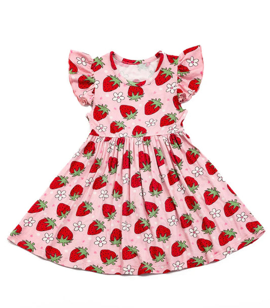 Girls Strawberry Dress