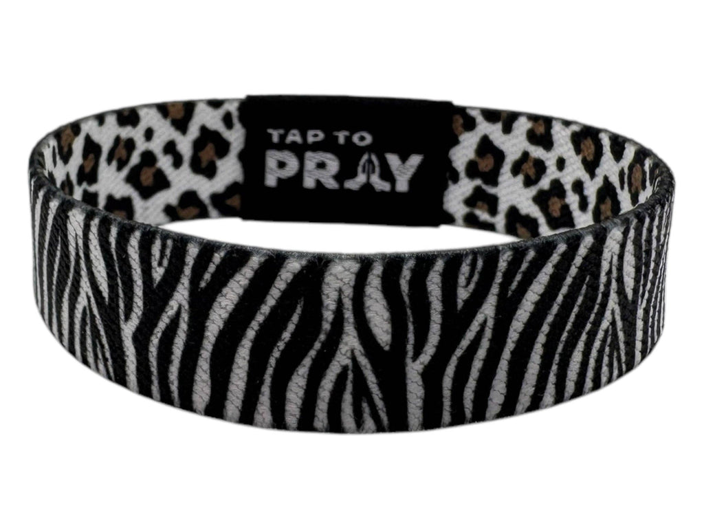 Tap To Pray™ Wristbands - Safari Zebra